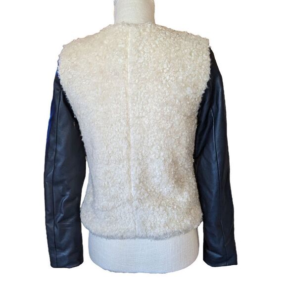 American Eagle Outfitters faux leather‎ and wool jacket size xs - Picture 3 of 9